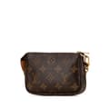 Miniatyrbilde 2 av 7: Pre-owned Louis Vuitton Monogram Mini Pochette Accessoires Brown