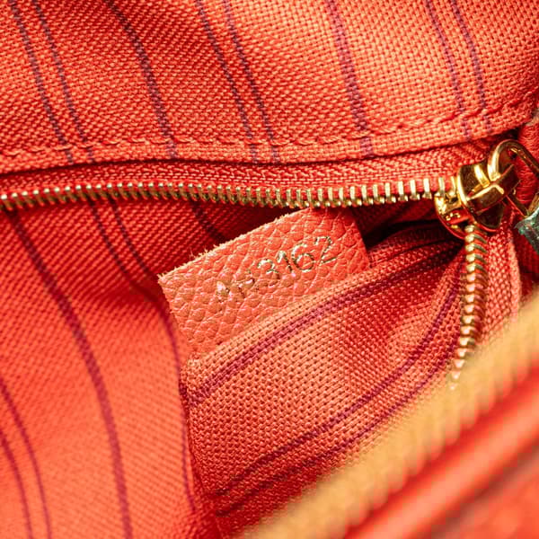 Pre-owned Louis Vuitton Monogram Empreinte Speedy Bandouliere 25 Red