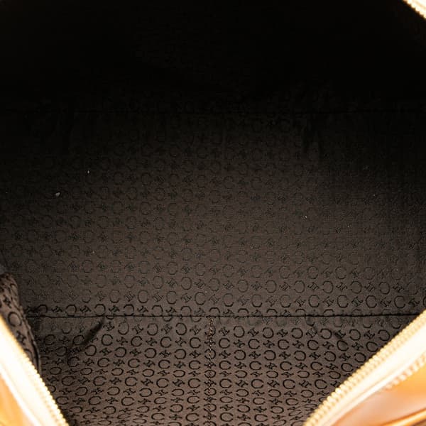 Pre-owned Celine Suede C Macadam Handbag Brown