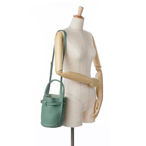 Pre-owned Celine Nano Big Bucket Bag Green