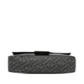 Miniatyrbillede 3 af 10: Pre-owned Fendi Zucca Coated Canvas And Calfskin Baguette Satchel Black