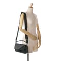 Miniatyrbillede 9 af 10: Pre-owned Fendi Zucca Coated Canvas And Calfskin Baguette Satchel Black