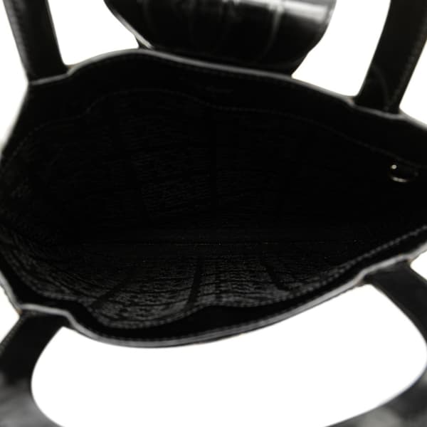 Pre-owned Cartier Patent Happy Birthday Handbag Black
