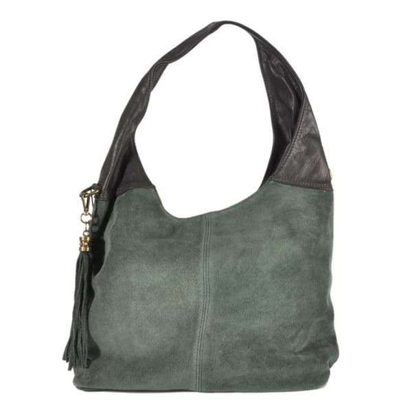 Säck i mocka - CMLPB - Grön - Kalvskinn - Handburen - Unisex