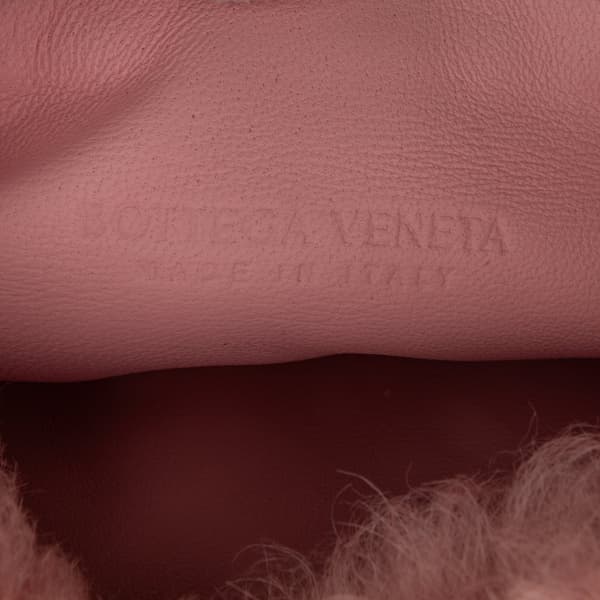 Pre-owned Bottega Veneta Mini Shearling Jodie Pink