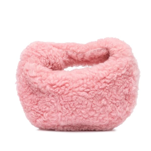 Pre-owned Bottega Veneta Mini Shearling Jodie Pink