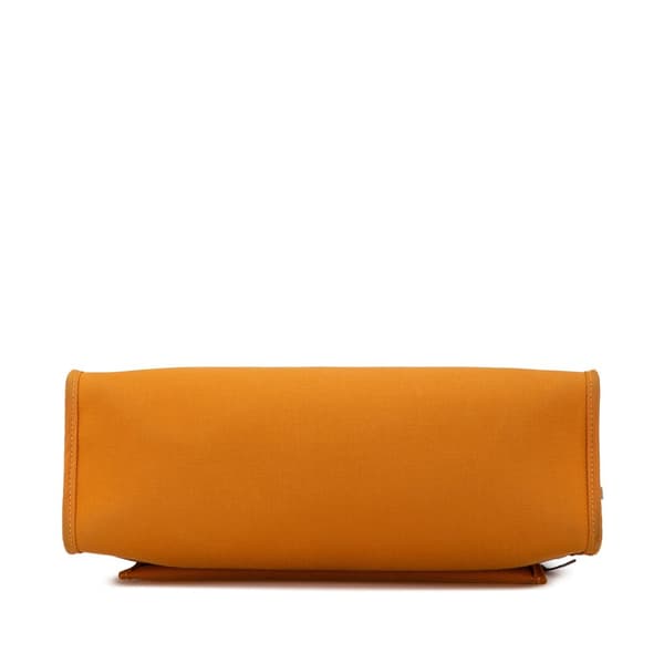 Pre-owned Hermès Toile Herbag Zip 31 Orange
