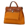 Miniatyrbild 2 av 10: Pre-owned Hermès Toile Herbag Zip 31 Orange