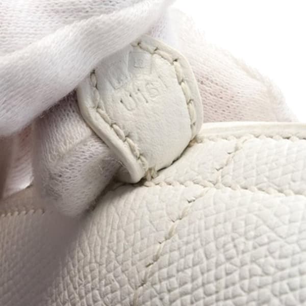 Pre-owned Hermès Epsom Bolide 27 White