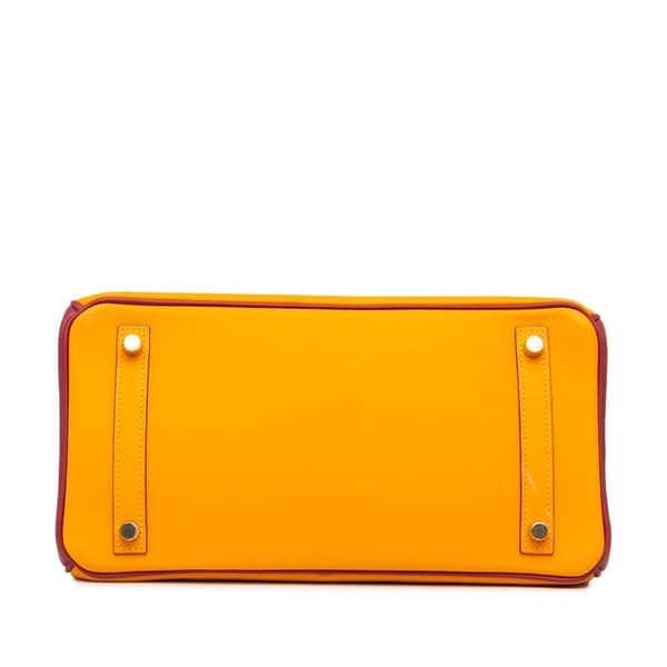 Pre-owned Hermès HSS Special Order Bicolor Swift Birkin Retourne 30 Yellow