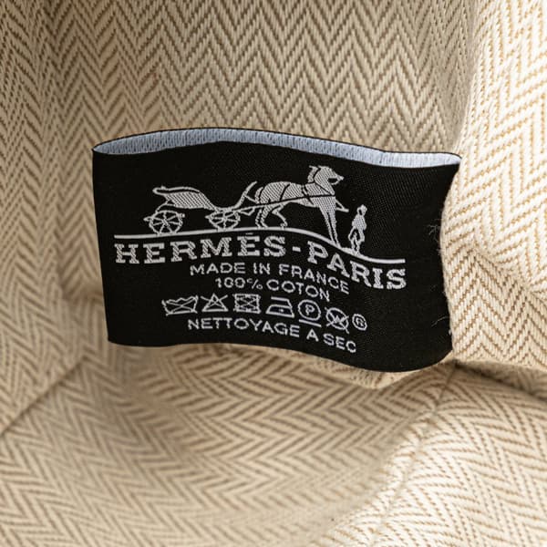 Pre-owned Hermès Small Toile Bride A Brac Blue