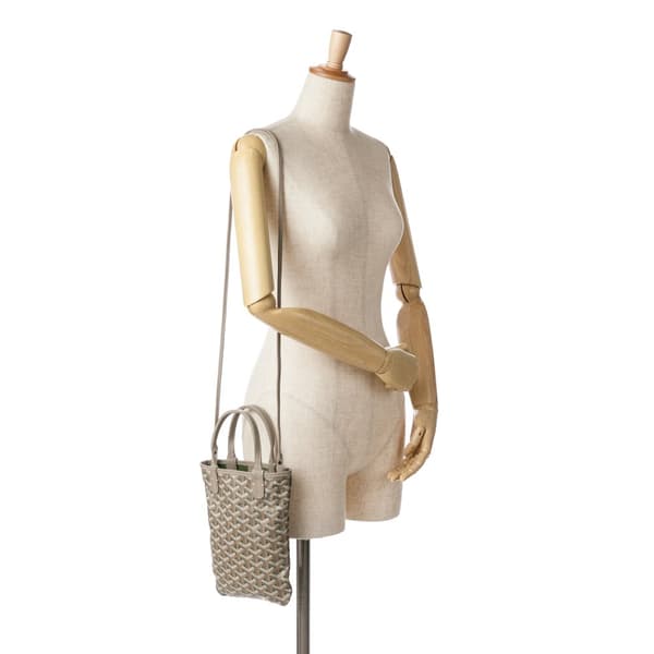 Pre-owned Goyard Goyardine Poitiers Claire Voie Gray