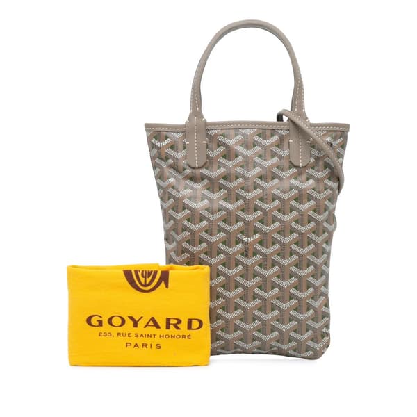 Pre-owned Goyard Goyardine Poitiers Claire Voie Gray