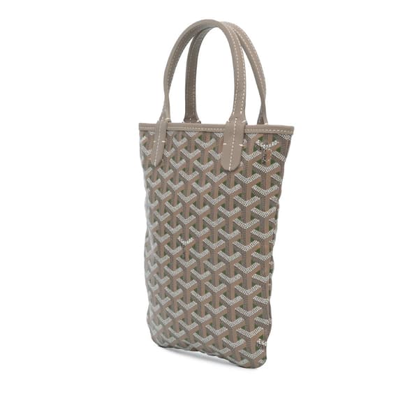 Pre-owned Goyard Goyardine Poitiers Claire Voie Gray