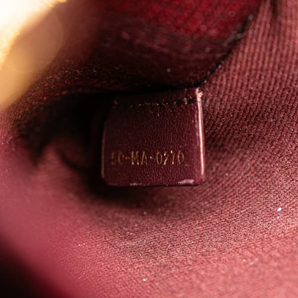Pre-owned Dior Medium Velvet Cannage Lady D Lite Red