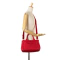 Miniatyrbilde 7 av 8: Pre-owned Prada Small Canvas Canapa Logo Satchel Red