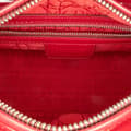 Miniatyrbild 4 av 10: Pre-owned Dior Medium Patent Cannage Lady Dior Red