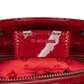 Miniatyrbild 6 av 10: Pre-owned Dior Medium Patent Cannage Lady Dior Red