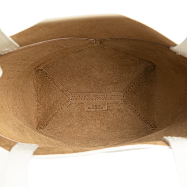 Pre-owned LOEWE Mini Bicolor Calfskin Puzzle Fold Tote Brown