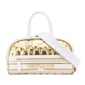 Miniatyrbilde 1 av 9: Pre-owned Dior Medium Padded Etoile Leather Vibe Zip Bowling Bag Gold