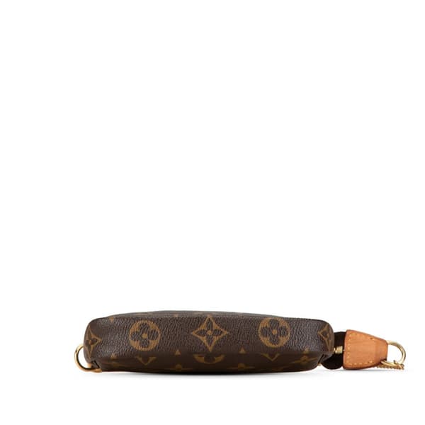 Pre-owned Louis Vuitton Monogram Mini Pochette Accessoires Brown