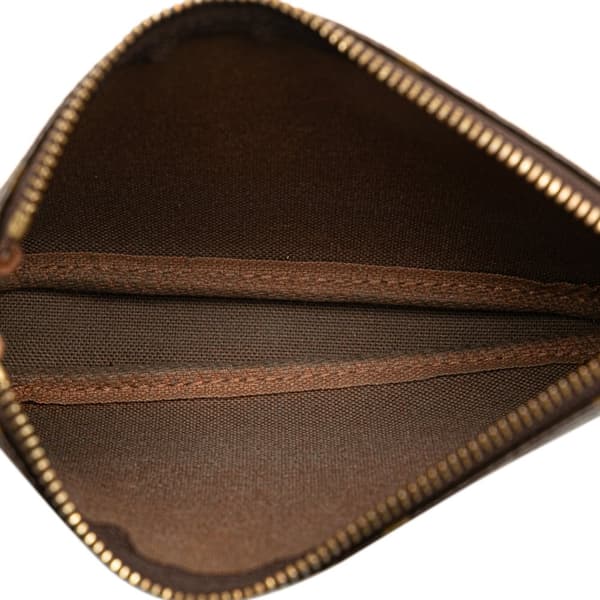 Pre-owned Louis Vuitton Monogram Mini Pochette Accessoires Brown