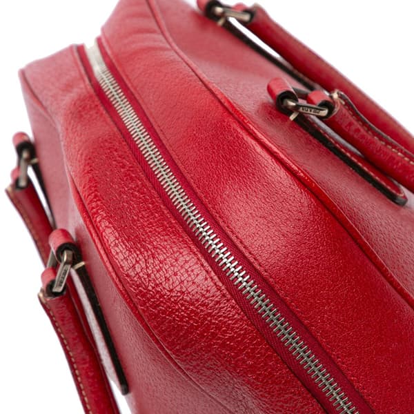 Pre-owned Prada Cinghiale Bauletto Handbag Red
