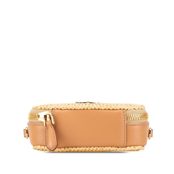 Pre-owned Prada Mini Crochet Satchel Brown