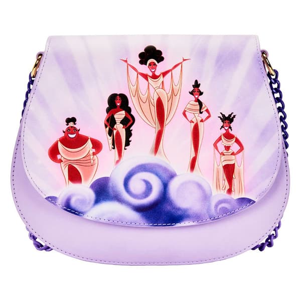 Loungefly Hercules Clouds Of Muses Skuldertaske Lilla