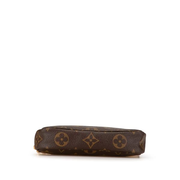 Pre-owned Louis Vuitton Monogram Mini Pochette Accessoires Brown