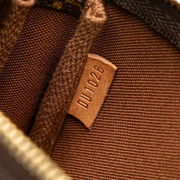 Pre-owned Louis Vuitton Monogram Mini Pochette Accessoires Brown