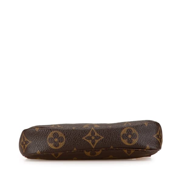 Pre-owned Louis Vuitton Monogram Trunks and Bags Mini Pochette Accessoires Brown