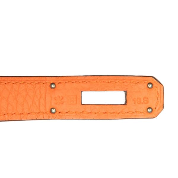 Pre-owned Hermès Togo Kelly II Retourne 28 Orange