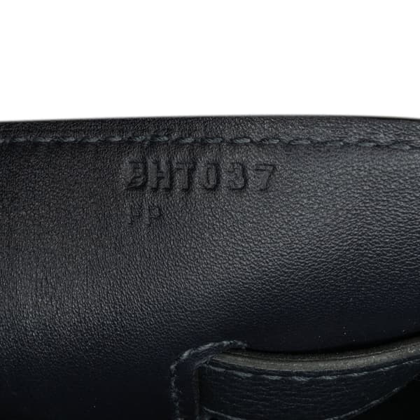 Pre-owned Hermès Togo Maxi Kelly 42 Black