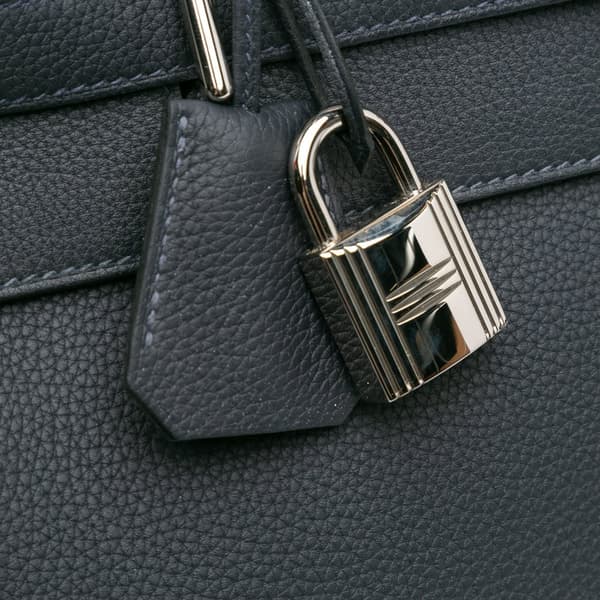Pre-owned Hermès Togo Maxi Kelly 42 Black
