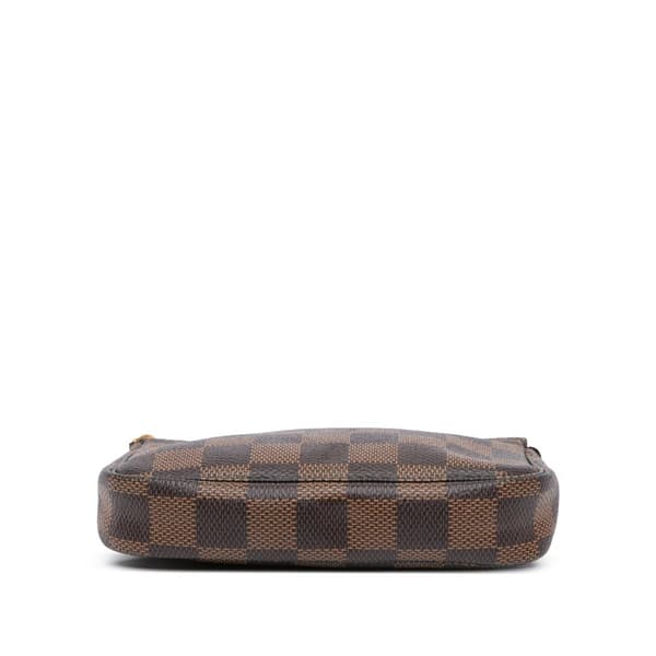 Pre-owned Louis Vuitton Damier Ebene Mini Pochette Accessoires Brown