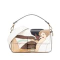 Pikkukuva 1 / 8: Pre-owned Fendi Zucca Graphic Print Coated Canvas Bikini Girls Baguette Satchel White
