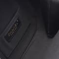 Miniatyrbild 3 av 6: Pre-owned Chanel Quilted Lambskin Oval Logo Chain Top Handle Round Clutch on Chain Black
