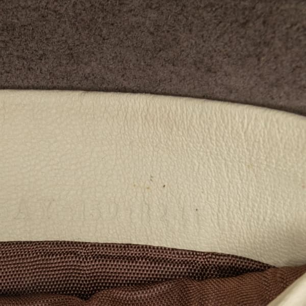 Pre-owned Fendi Mini Shearling Baguette White