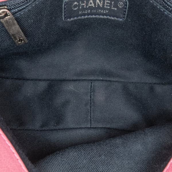 Pre-owned Chanel Small Goatskin Double Carry Waist Chain Flap Pink