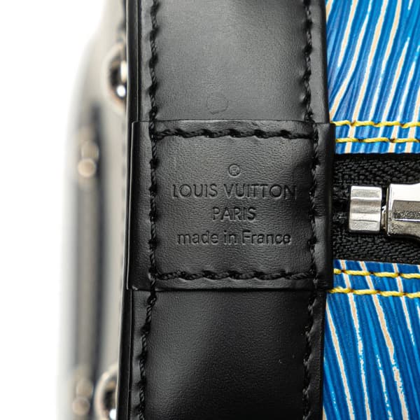 Pre-owned Louis Vuitton Epi Denim Alma BB Blue