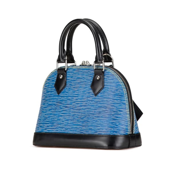 Pre-owned Louis Vuitton Epi Denim Alma BB Blue