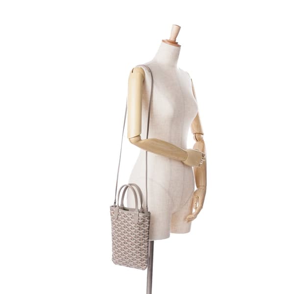 Pre-owned Goyard Goyardine Poitiers Claire Voie Gray
