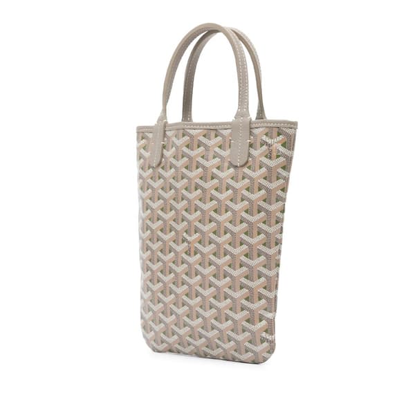 Pre-owned Goyard Goyardine Poitiers Claire Voie Gray