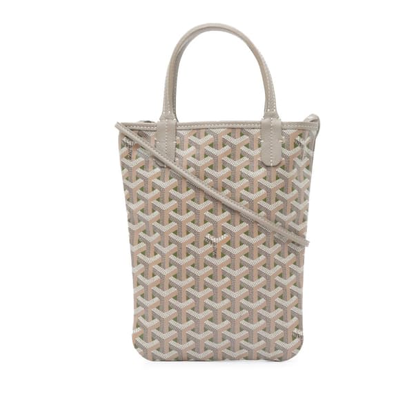 Pre-owned Goyard Goyardine Poitiers Claire Voie Gray