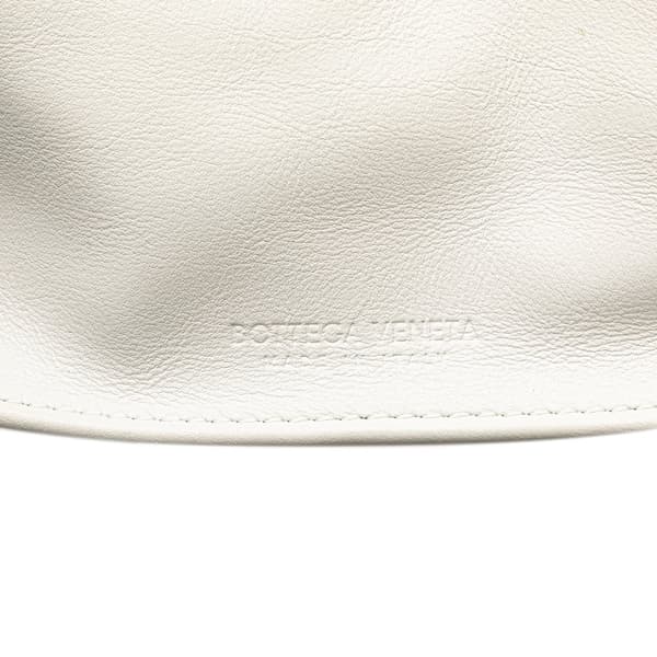 Pre-owned Bottega Veneta Calfskin The Mini Twist Handbag White