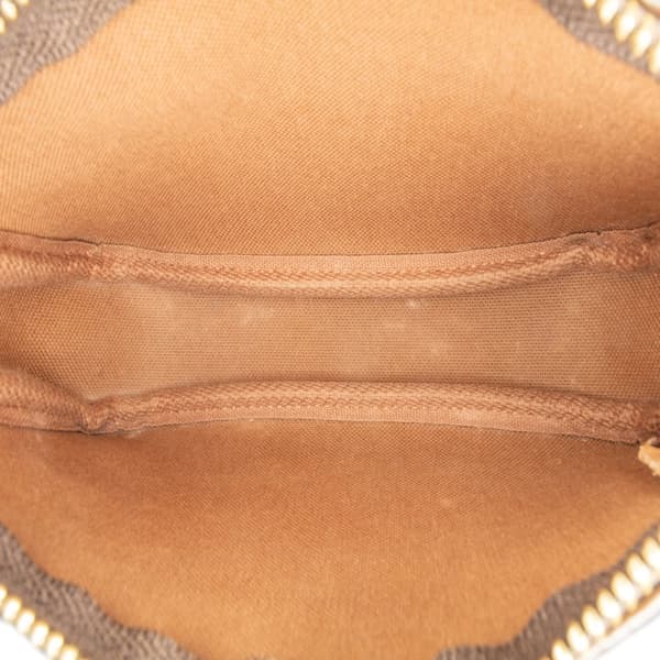 Pre-owned Louis Vuitton Monogram Mini Pochette Accessoires Brown