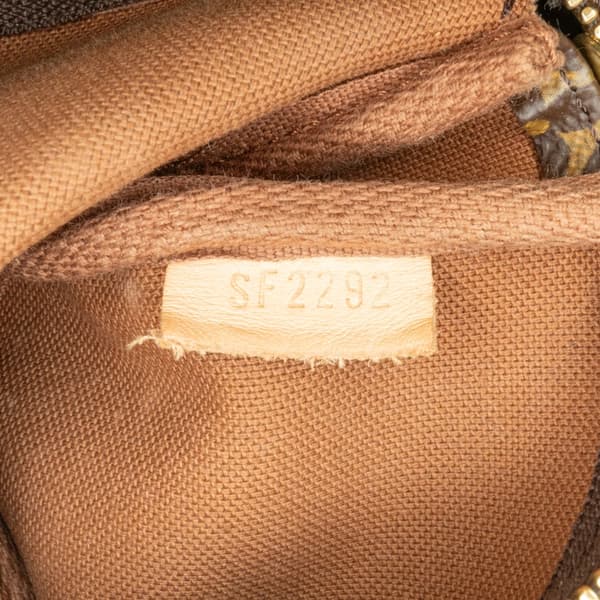 Pre-owned Louis Vuitton Monogram Mini Pochette Accessoires Brown