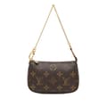 Miniatyrbild 1 av 10: Pre-owned Louis Vuitton Monogram Mini Pochette Accessoires Brown