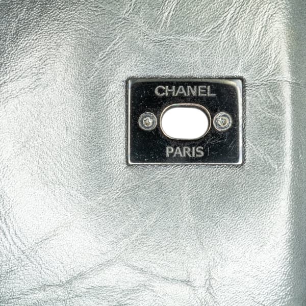 Pre-owned Chanel Small Quilted Aged Calfskin Coco Top Handle Bag Gray